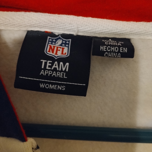 New England Patriots Women's NFL Football Zip jacket Hoodie Pockets size Large - Picture 4 of 6